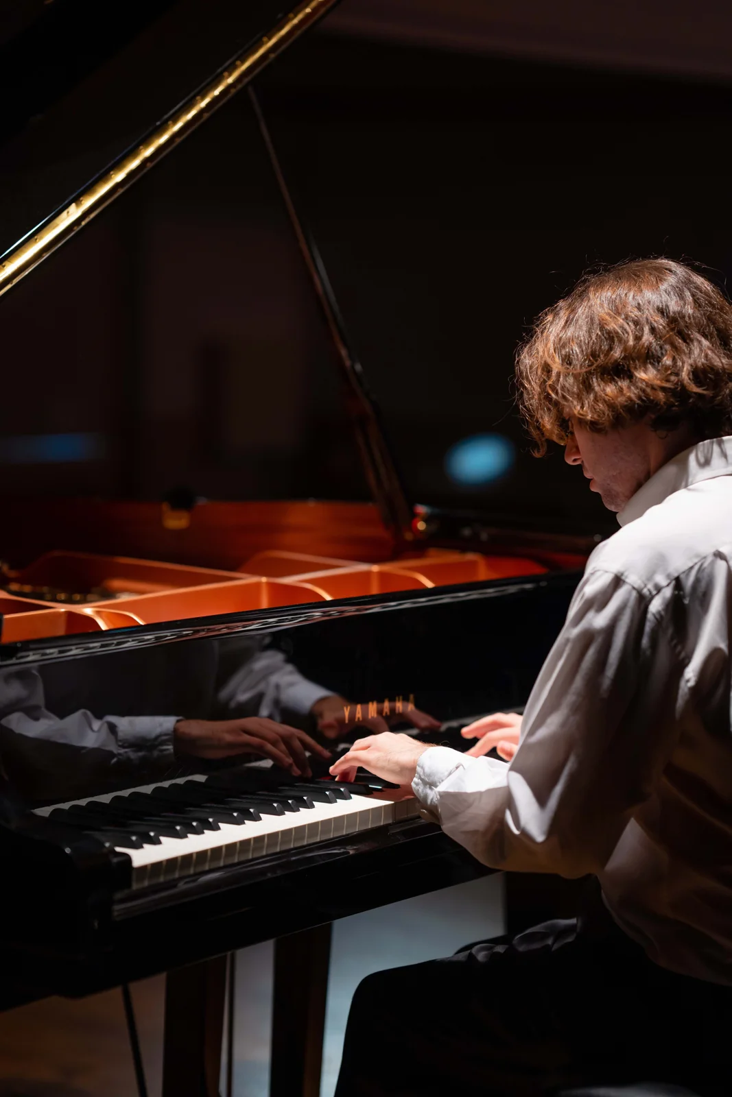 Chris Yonas at the piano