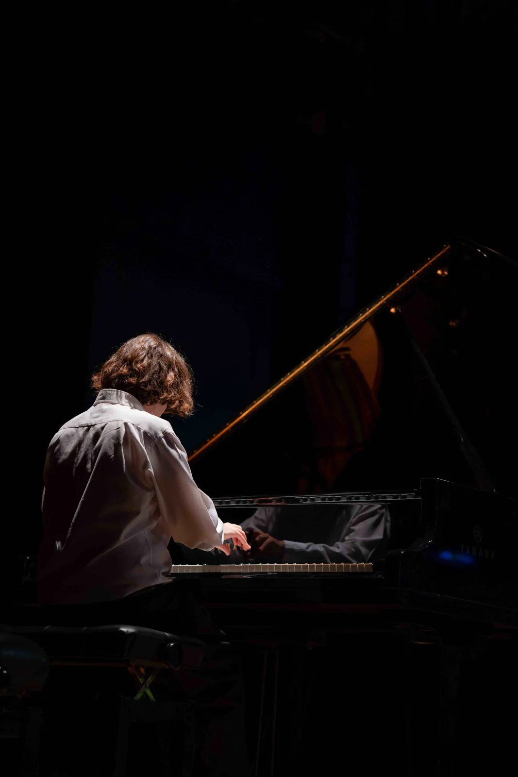 Chris Yonas at the piano