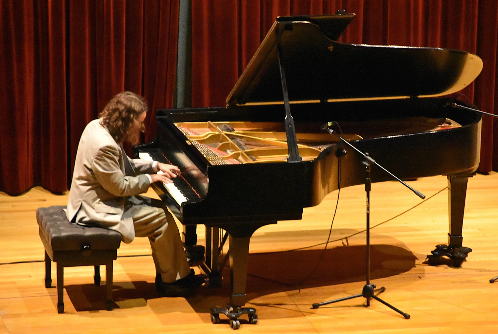 Chris Yonas at the piano